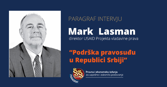 Mark Lasman - podrška pravosuđu u Republici Srbiji