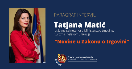 Tatjana Matić - intervju o novinama u Zakonu o trgovini