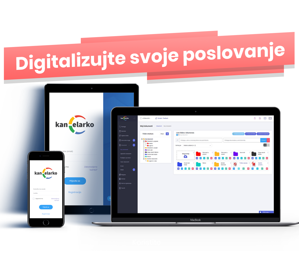 Vaša digitalna kancelarija Kancelarko